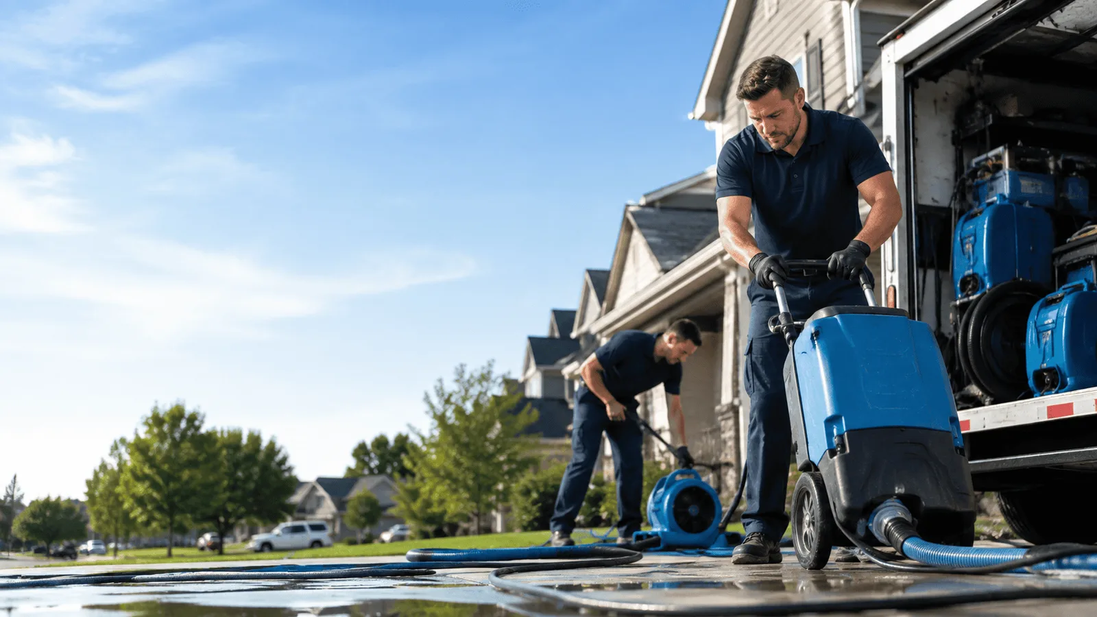 Dehumidification being performed in Jessieville, AR